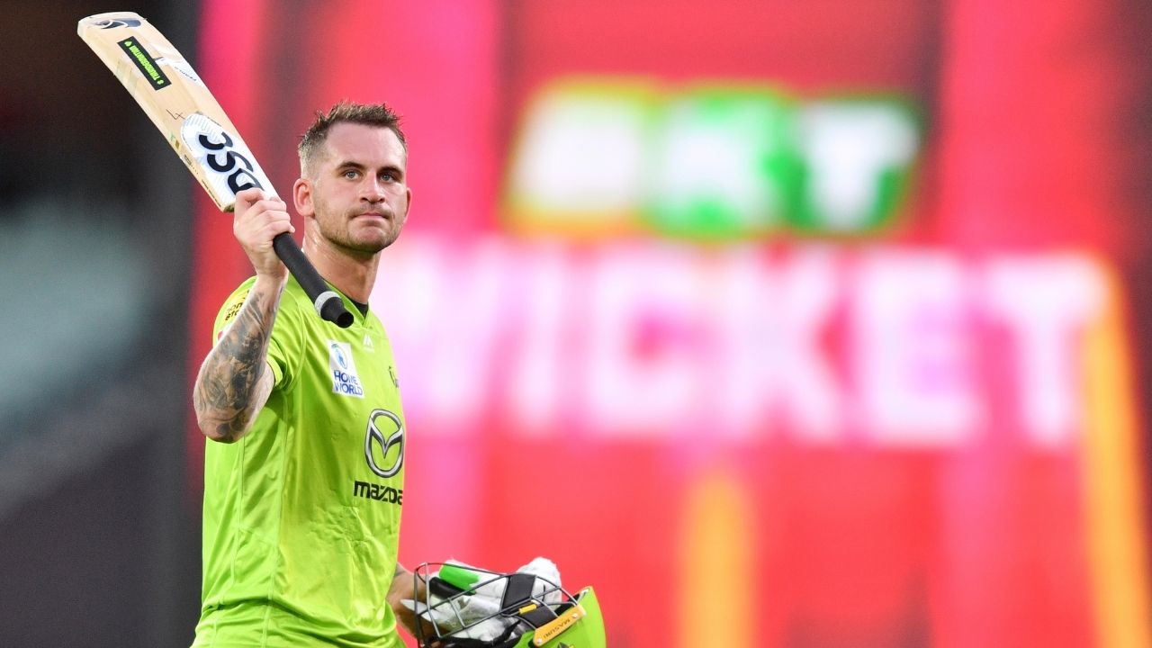Hales cricketer: Alex Hales' maiden BBL century powers Sydney Thunder to highest-ever BBL score vs Sydney Sixers