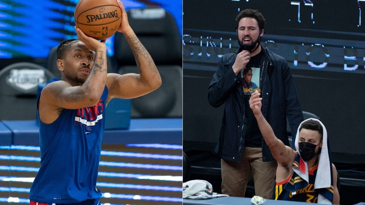 "Rodney McGruder might be out of the league soon": Reporter Klay Thompson roasts Pistons wing after Warriors' blowout win on the back of Curry's 28 points