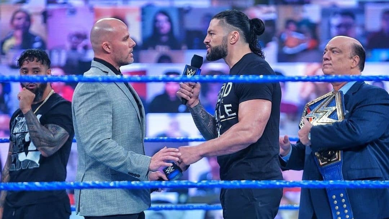 Roman Reigns vs Adam Pearce