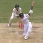 Mayank Agarwal six: Indian batsman smashes 102m six off Nathan Lyon in Brisbane Test