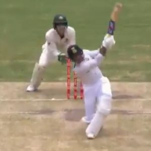 Mayank Agarwal six: Indian batsman smashes 102m six off Nathan Lyon in Brisbane Test