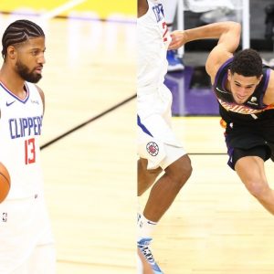 "Paul George is a soft-a** n***a": Devin Booker cusses out Clippers star following altercation in Suns loss after George gets fouled