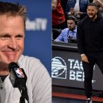 "I'm with Drake": When Steve Kerr hilariously fined Steph Curry, Draymond Green and Drake $500 each for being late to the Warriors team plane