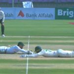 Rassie van der Dussen run-out: Watch South African batsman involved in massive mix-up with Dean Elgar in Karachi Test
