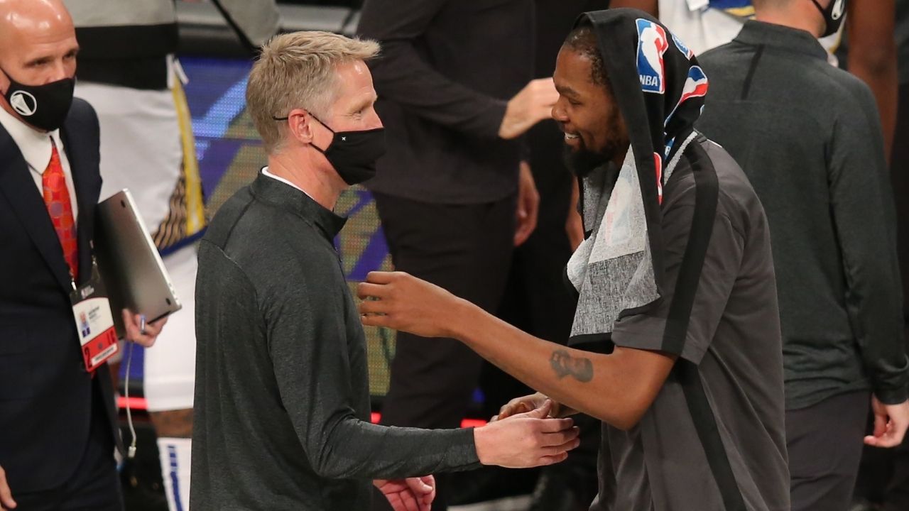 "Kevin Durant took us to a level that we haven't ever seen before": Steve Kerr effusive in his praise of the Nets superstar ahead of Warriors' game on Saturday