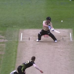 "Ridiculous and Insane": Twitterati define Jimmy Neesham's reverse scoop off Daniel Sams as New Zealand hit 18 sixes in 2nd T20I