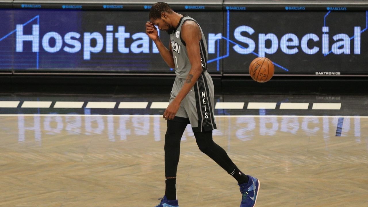 Kevin Durant trashes league's decision to bench him in Nets' loss to Raptors: 'You can't fool the fans with wack a** PR tactics'