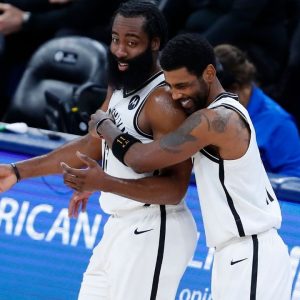 "Kyrie Irving plays like it's a movie": Nets' James Harden piles on the praise for his star teammate after his 40-point game in Kevin Durant's absence