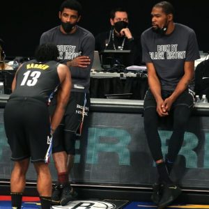 "When we get Kevin Durant and Kyrie Irving back, it's gonna be scary hours for real": Nets center Nic Claxton and NBA Twitter react to Brooklyn's Big 3 returning soon