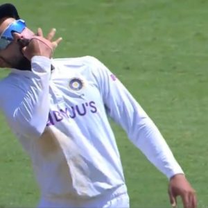 Virat Kohli: Watch Kohli shares Whistlepodu moment with fans in Chennai Test