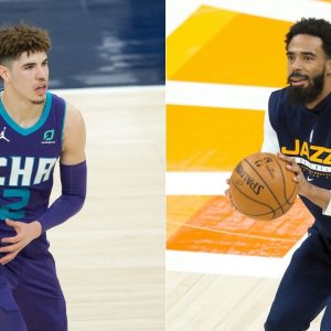 “Mike Conley you’re too small”: LaMelo Ball trash talks the Jazz star, saying he cannot guard him the Hornets rookie on his way to the rim