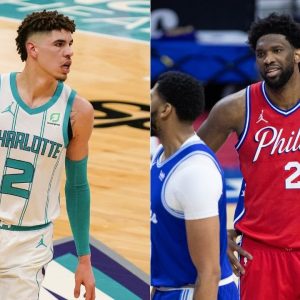 "LaMelo Ball out here stat-padding like Russell Westbrook": Hornets rookie steals the ball from Joel Embiid and swishes a 3-pointer as game clock runs out