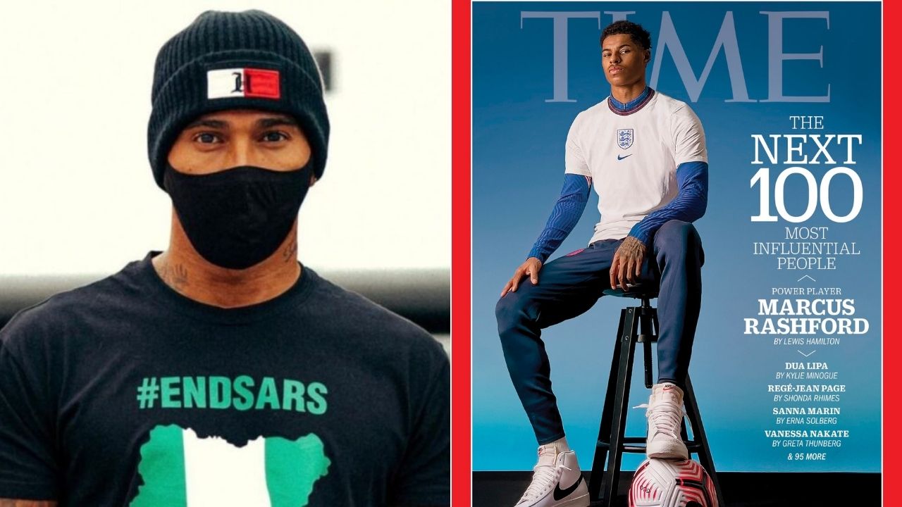 "I know what it feels like to be hungry"- Lewis Hamilton lauds Marcus Rashford's humanitarian efforts