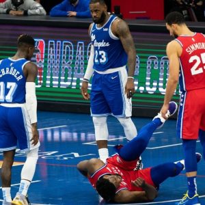 "LeBron James sabotaged Joel Embiid for his MVP campaign": Sixers' superstar has been suffering intermittent back issues since their win over the Lakers in January