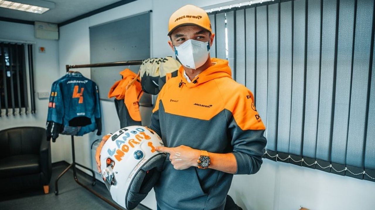 "There’s a plan in place to do a handful of special"- Lando Norris gives a brief plan about his helmet designs in 2021