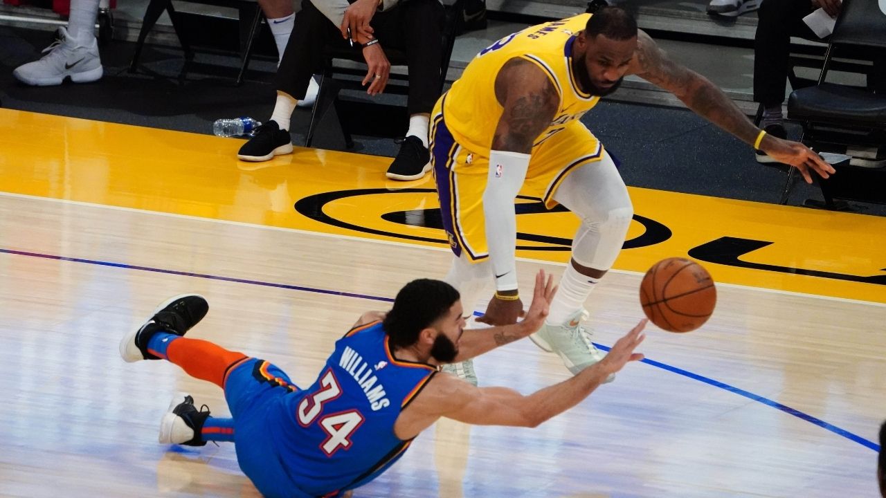 "LeBron James is playing unbelievably great defense": Skip Bayless admits to 'falling out of his chair' after learning the Lakers star's #1 rank in Defensive Winshares