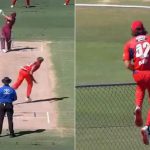 "Worth nine": Sam Heazlett hits monstrous six off Spencer Johnson in Queensland vs South Australia Marsh Cup clash