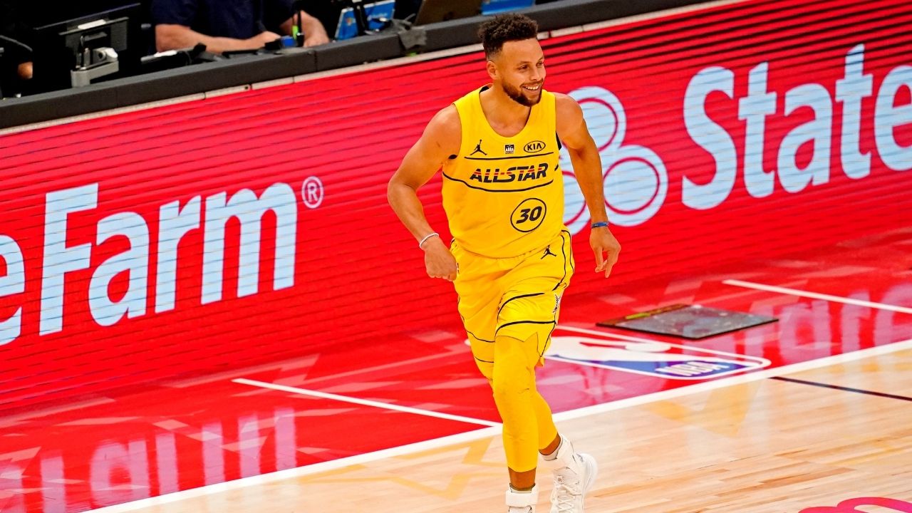 'James Harden, you're the point guard; Kyrie Irving, you're the shooting guard, y'all agreed to it': Stephen Curry hilariously joked about the Nets duo during the All-Star Game