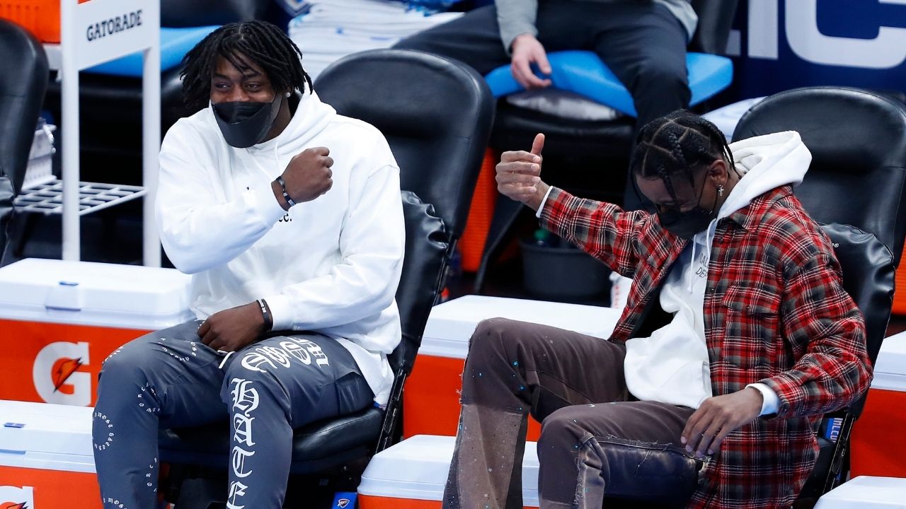 "Shai Gilgeous-Alexander is afraid of needles, so Lu Dort held his hand as he took the Covid vaccine": OKC Thunder's young guns have an endearing moment together