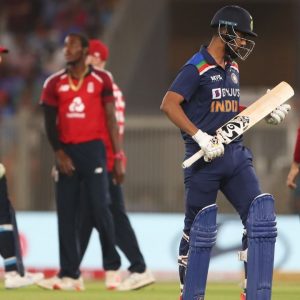 KL Rahul last 10 T20 innings score: Mark Wood castles Rahul for a duck in Ahmedabad T20I