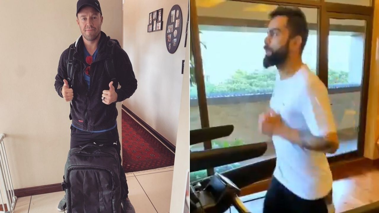 "Loving the form": RCB's AB de Villiers appreciates Virat Kohli's training video ahead of reaching India for IPL 2021