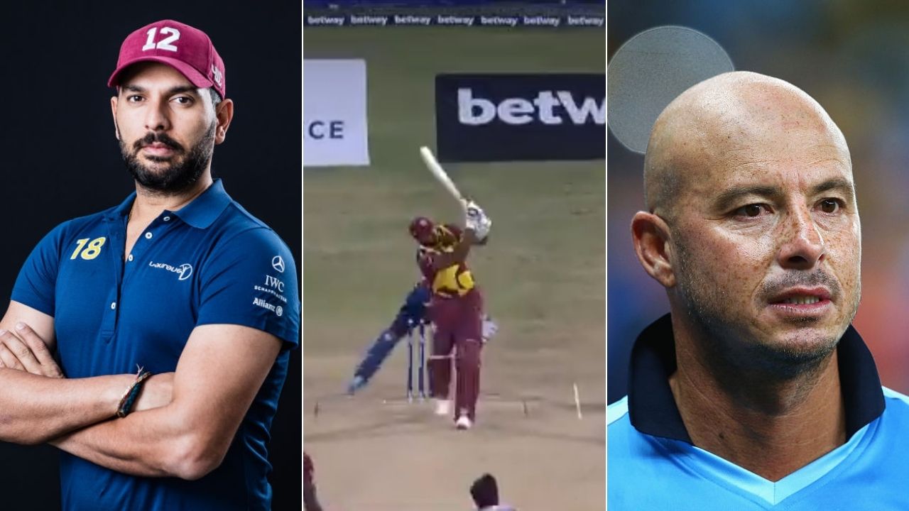"Welcome to the club": Yuvraj Singh and Herschelle Gibbs react after Kieron Pollard hits six sixes off Akila Dananjaya