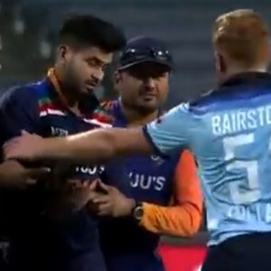 Shreyas Iyer injury: Jonny Bairstow checks on Iyer as Indian physio carries him off the field in Pune ODI
