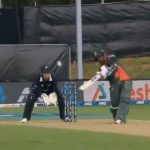 Mahedi Hasan six on ODI debut: Bangladeshi all-rounder hits second ball for six to get off the mark in ODI cricket