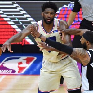 "Joel Embiid was putting LeBron James to shame": Skip Bayless claims the Sixers star is 'running away' with this year's MVP after their win against Kawhi Leonard's Clippers