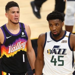 “I’m not taking LaMelo Ball, Donovan Mitchell, or Jayson Tatum over Devin Booker”: Shannon Sharpe disagrees with ESPN’s 25 under 25 list and wants more respect to be put on Suns guard