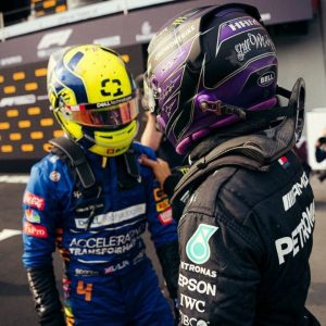 "Let’s race"– Lewis Hamilton foresees the future; went to vie with Lando Norris for P2