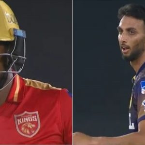 Jordan cricket player: Prasidh Krishna and Chris Jordan engage in verbal battle in PBKS vs KKR IPL 2021 match