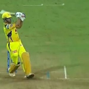 MS Dhoni six: CSK captain pulls Prasidh Krishna for flat six in IPL 2021 match vs KKR