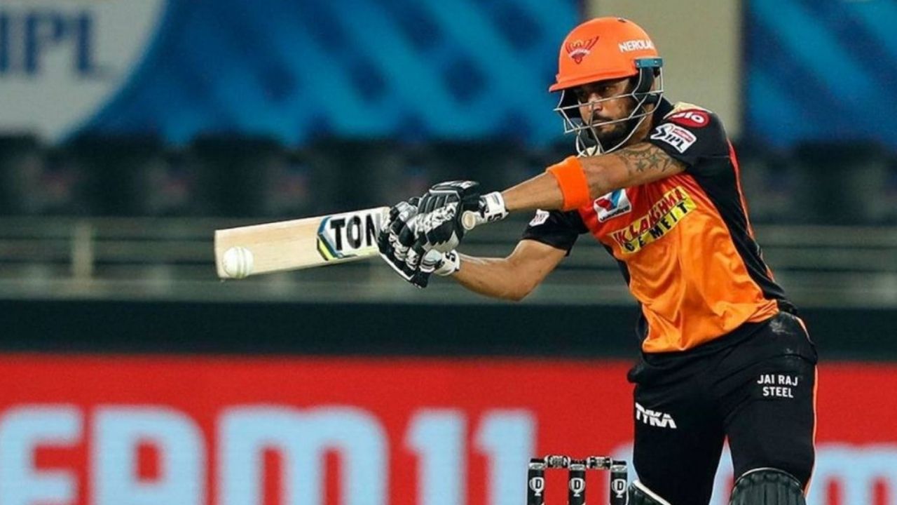 K Jadhav IPL 2021: Why is Manish Pandey not playing today's IPL 2021 match vs Punjab Kings?