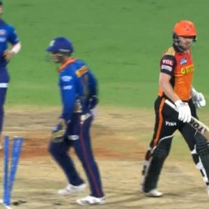 Bairstow hit wicket in cricket: Jonny Bairstow registers rare dismissal in MI vs SRH IPL 2021 match