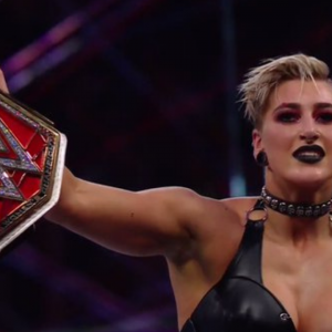 Rhea Ripley defeats Asuka to become RAW Women’s Champion at Wrestlemania 37.