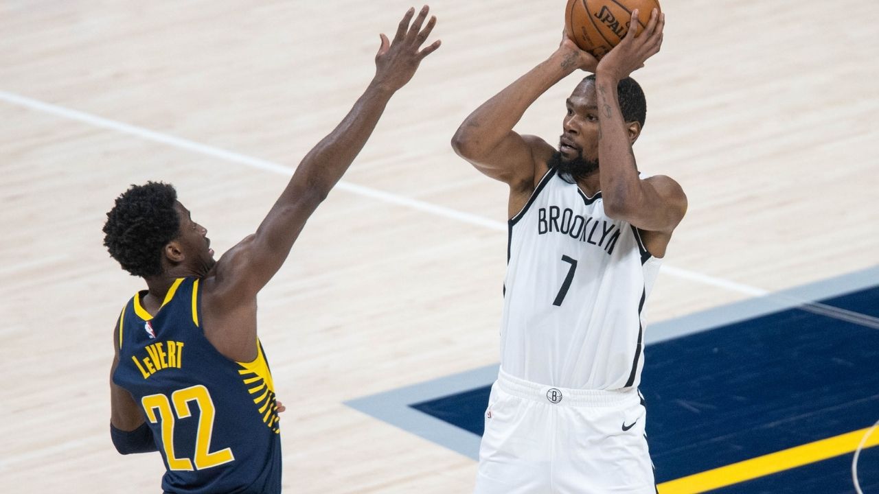 "Kevin Durant, you'll never emulate LeBron James": Nets star claps back at critics after dropping 42 on Pacers, praises Alize Johnson for his double-double