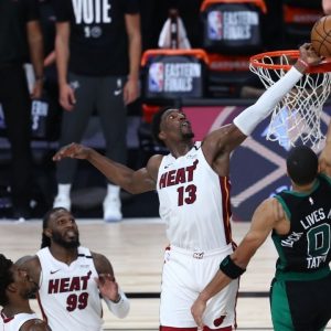 "Lowkey still talkin' s**t to Jayson Tatum about it": Bam Adebayo explains why his block against Celtics in last year's playoffs was a top 3 Heat moment ever