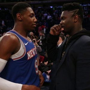 "Nice playing RJ Barrett but I was focused on my business": Zion Williamson deflects a question about his Duke teammate after Pelicans' 112-122 OT loss to the Knicks