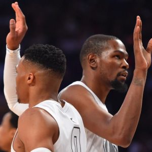 Stephen A Smith accuses Kevin Durant of intentionally omitting Russell Westbrook from his top 5 teammate list: "I don't believe that he forgot; I was born at night, not last night"