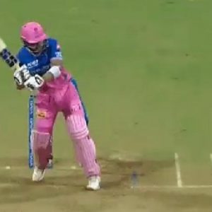 "Paracopter": Riyan Parag emulates MS Dhoni to play helicopter shot vs RCB in IPL 2021