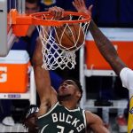 Andre Drummond posterized for the first time as a Lakers player by the Bucks' back-to-back MVP Giannis Antetokounmpo
