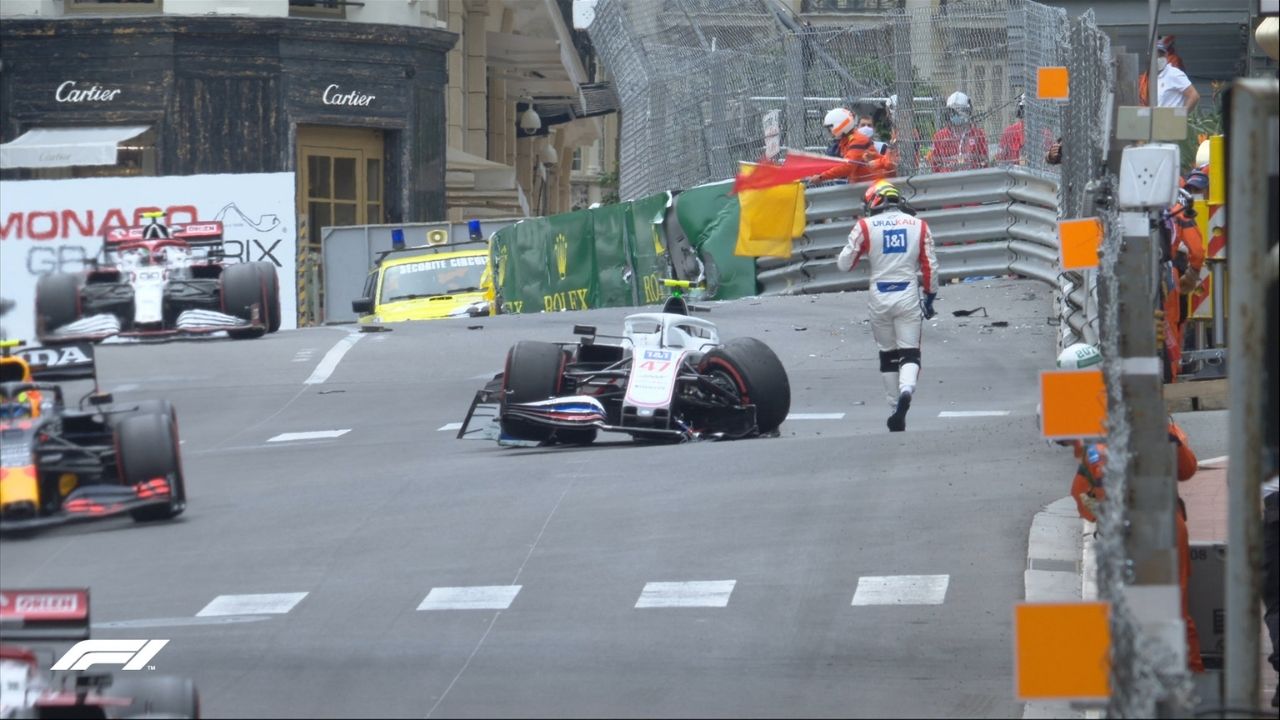 Why is mick Schumacher not racing today in Monaco F1 GP qualification?