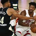 “Jimmy Butler pulls the chair on Giannis Antetokounmpo!”: Heat star shows off savvy basketball IQ after pulling a questionable move on Bucks MVP in Game 1