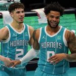 "The LaMelo Ball - Miles Bridges connection is alive again": Hornets high-flier and Rookie of the Year candidate combine for transition slam dunk