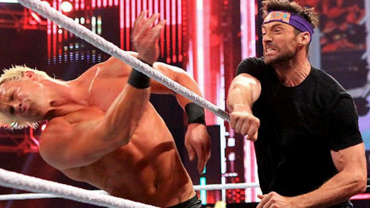 Hugh Jackman punched Dolph Ziggler for real on WWE RAW