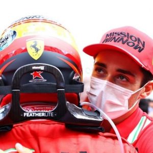 "I think that was a really great gesture"– Ferrari praises Charles Leclerc presence in podium celebration
