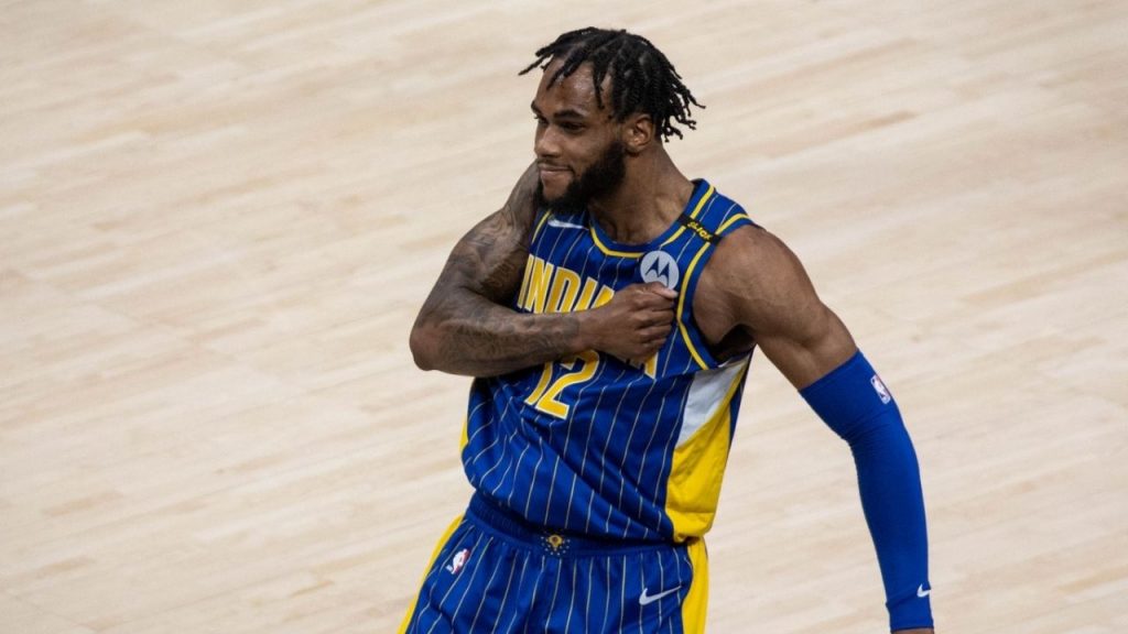 "Get these bum a**** outta here": Oshae Brissett trash talks LaMelo Ball's Hornets as the Pacers blow them out in first-ever play in game