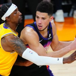 Kentavious Caldwell-Pope injury news: Lakers guard ruled out of Game 3 return with a quad contusion as LeBron James dominates Phoenix Suns