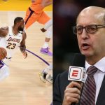 Jeff van Gundy hilariously reacts to LeBron James dunking with his head at the rim for Lakers vs Suns in Game 4